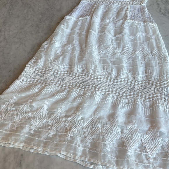 Anthropologie Eri + Ali White Swann Dress - Picture 7 of 12